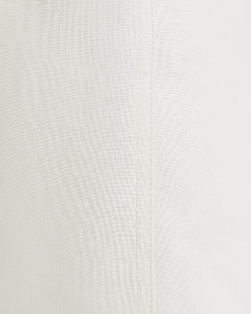 Kayla Linen Vest in MILK