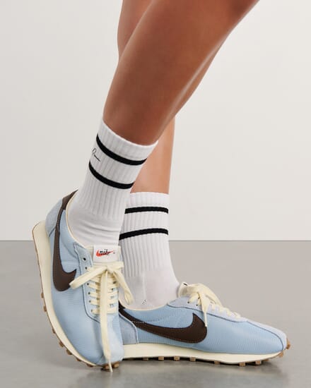 Jag Embroidered Sport Sock in WHITE/BLACK