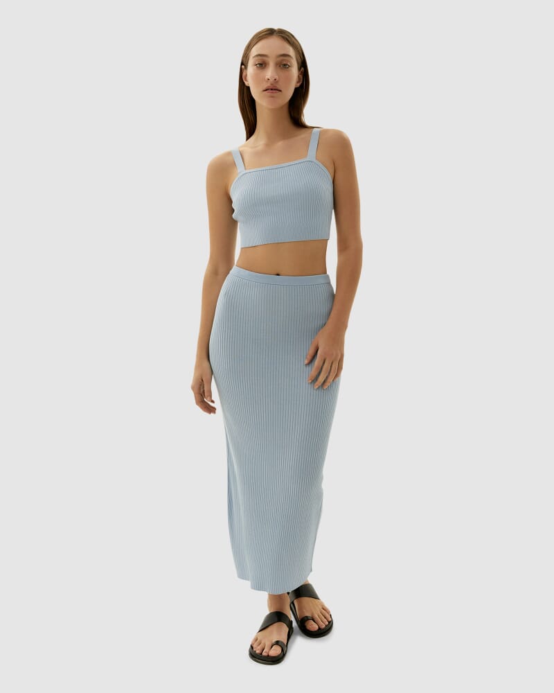Sadie Knit Bralette in POWDER BLUE