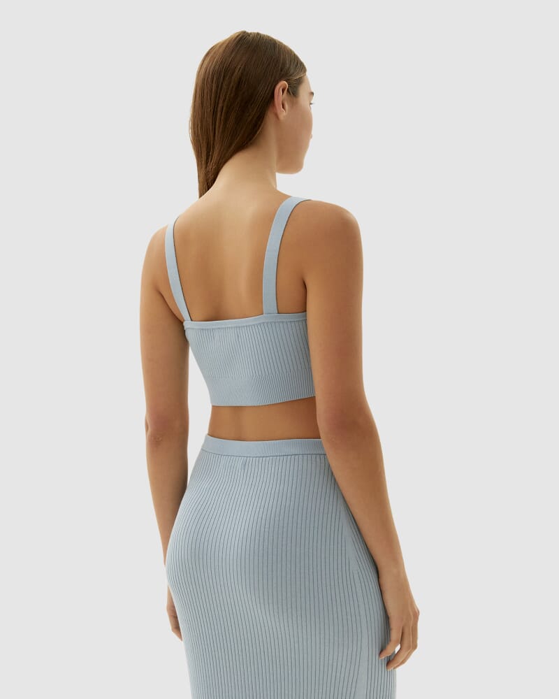 Sadie Knit Bralette in POWDER BLUE