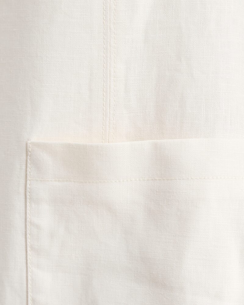 Kayla Linen Blazer in MILK