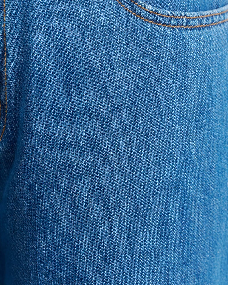 Loe Mid Rise Straight Jean in BLUE VINTAGE