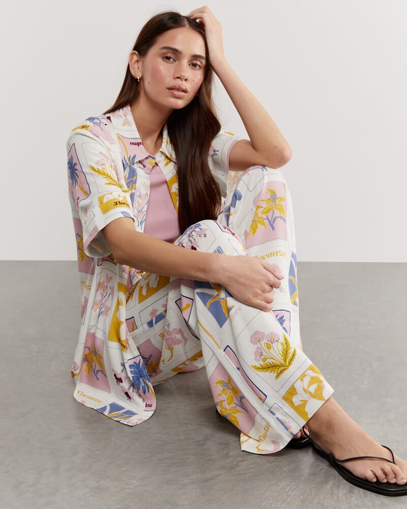 Sarti Postcard Pant in PINK MULTI