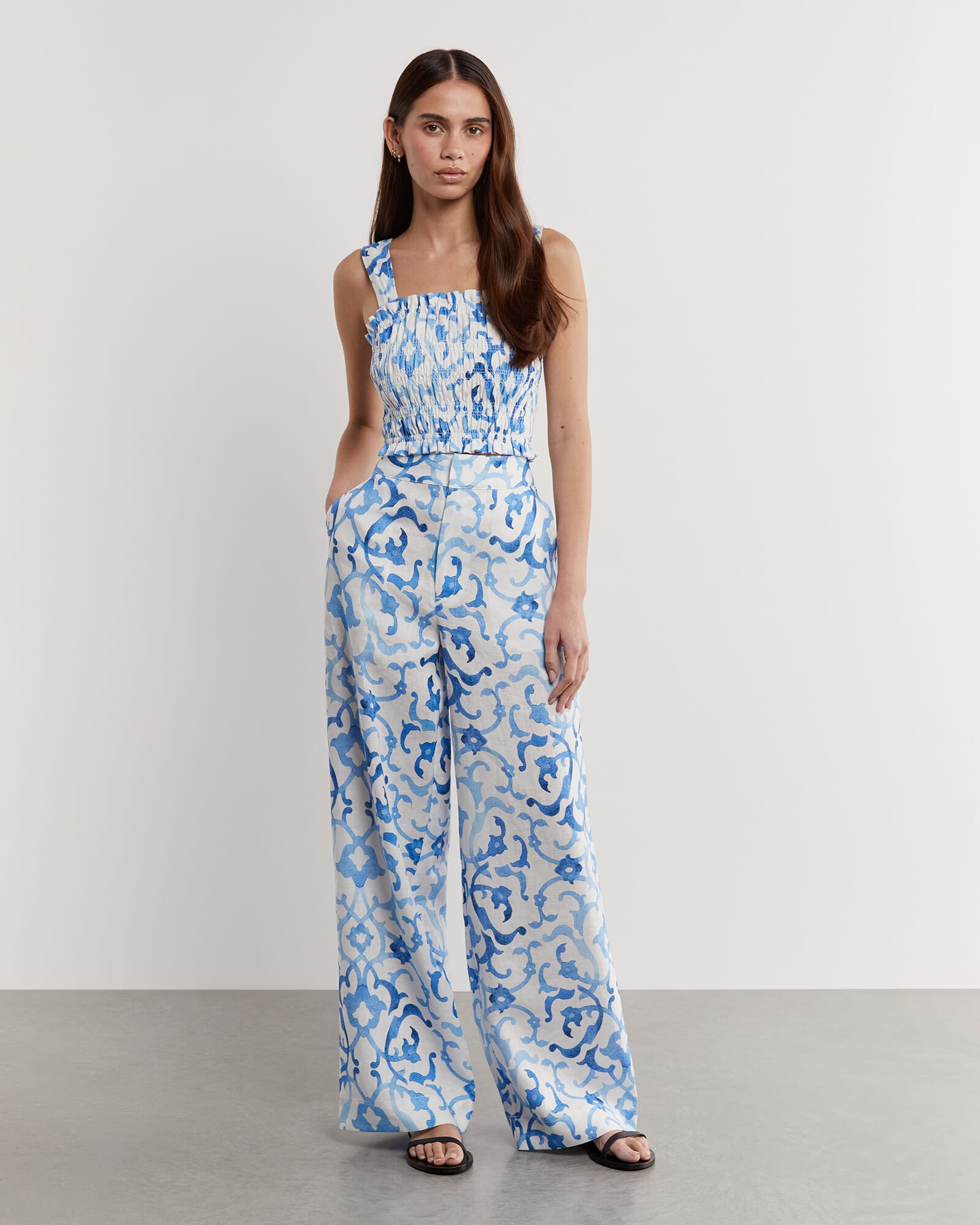 Kirsty Linen Mosaic Pant