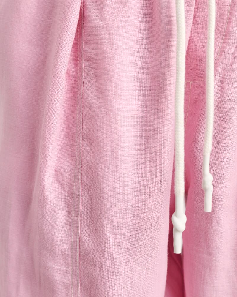 Sabine Linen Pull On Pant in DUSTY PINK