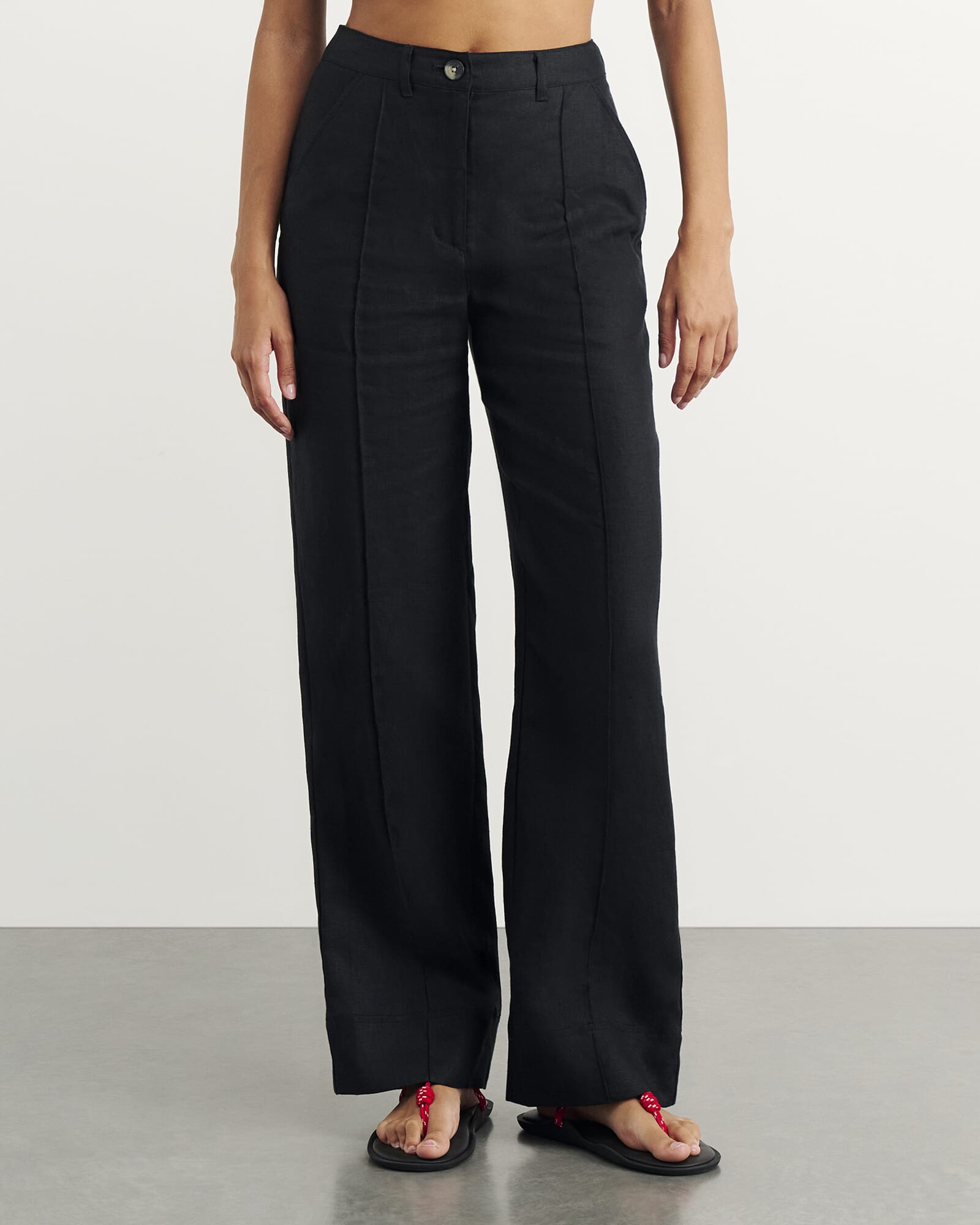 Kayla Linen Pintuck Pant