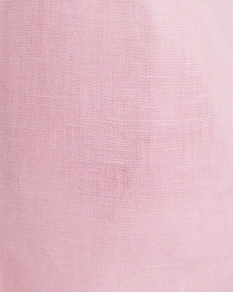 Kayla Linen Pintuck Pant in PINK