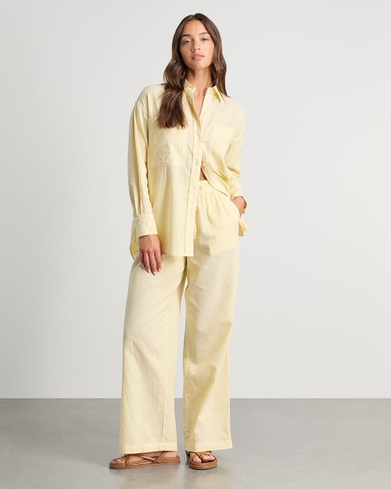 Jenni Stripe Pant in YELLOW/WHITE