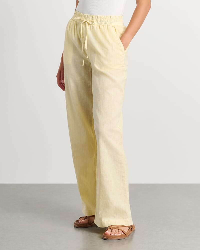 Jenni Stripe Pant in YELLOW/WHITE
