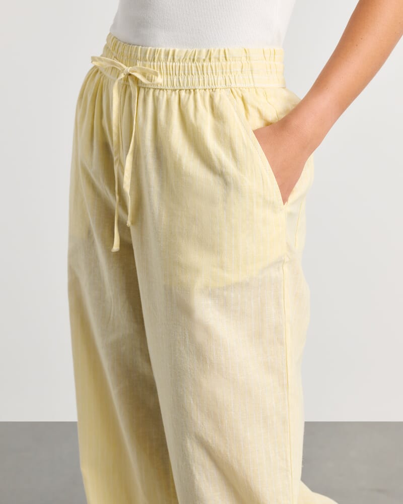 Jenni Stripe Pant in YELLOW/WHITE