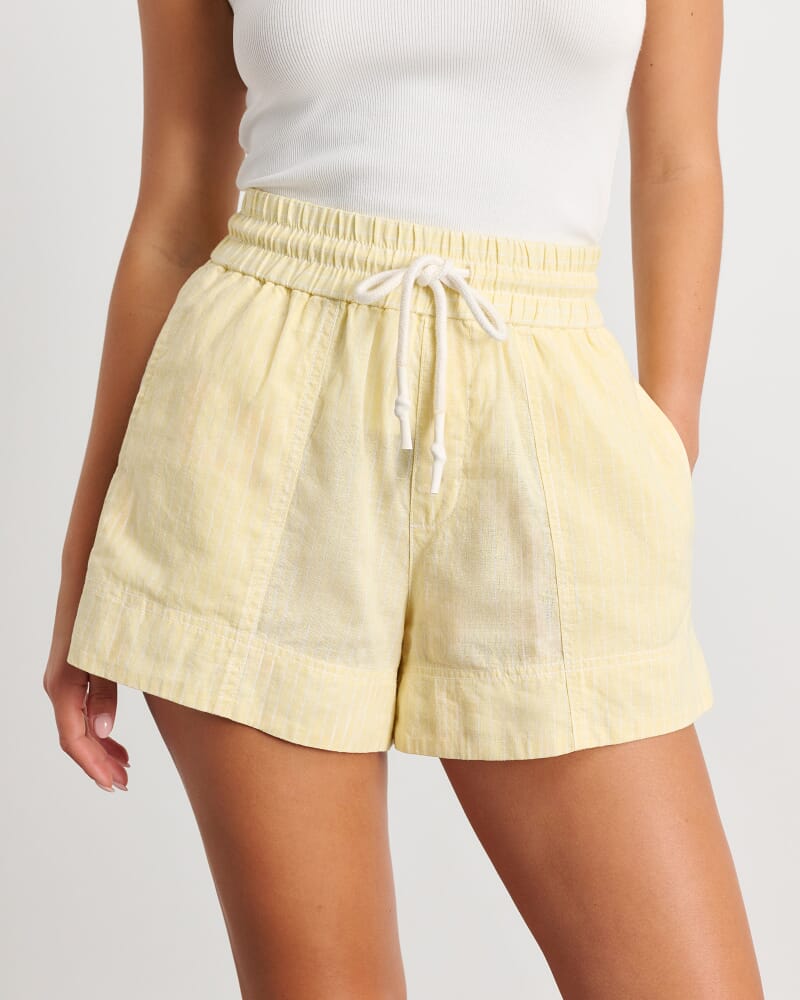 Gigi Stripe Short in YELLOW/WHITE