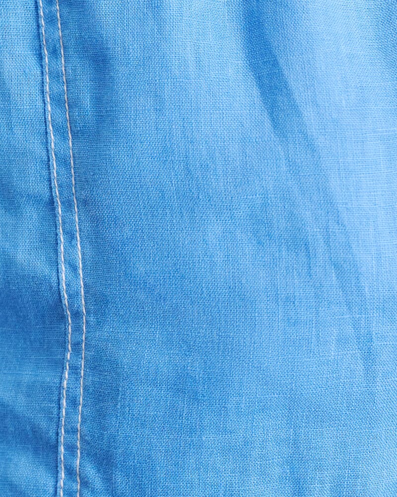 Gigi Linen Pull On Short in AZURE