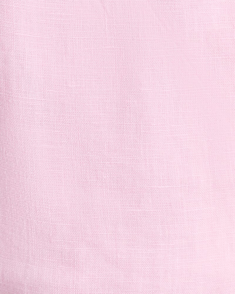 Gigi Linen Pull On Short in DUSTY PINK