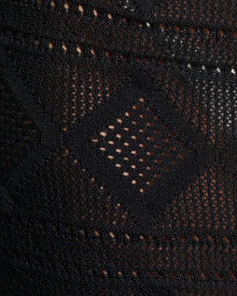 Alyssa Knit Maxi Skirt in BLACK