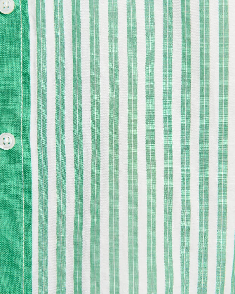 Winona Stripe Shirt in GREEN MULTI