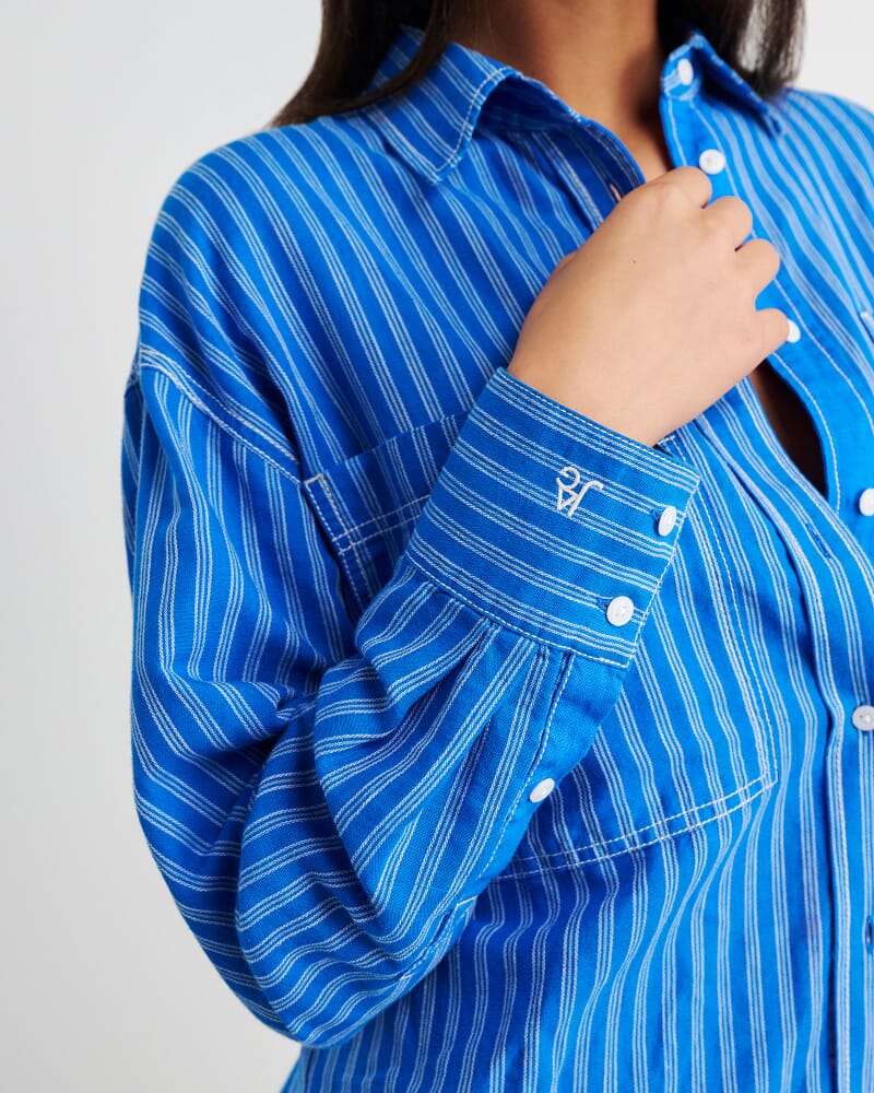 Winona Stripe Shirt in BLUE MULTI