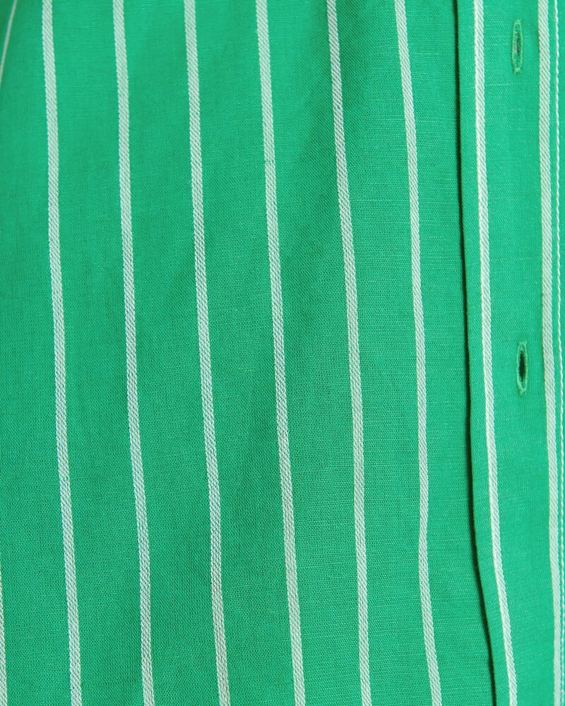 Winona Stripe Shirt in GREEN MULTI