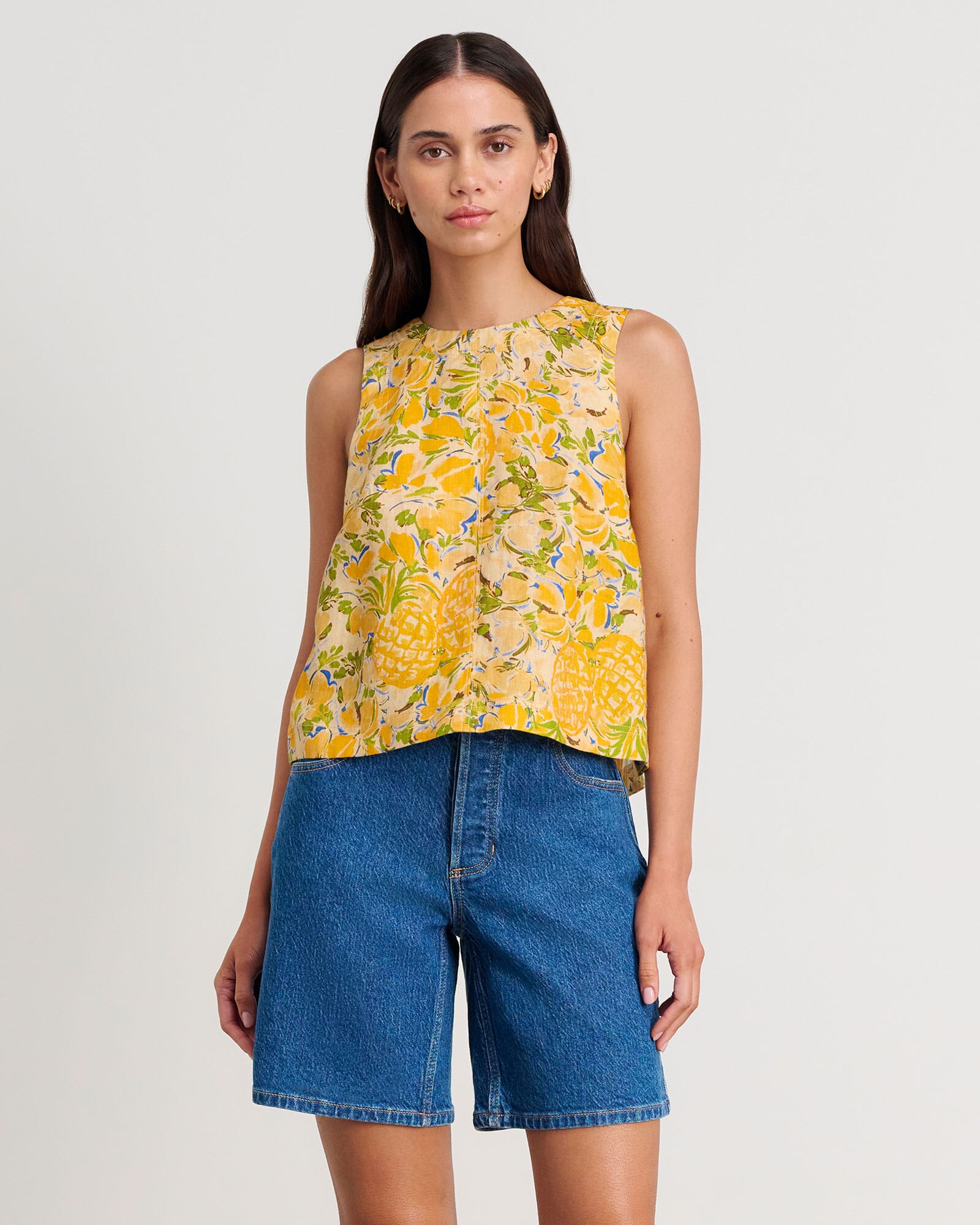 Quinn Linen Colada Top
