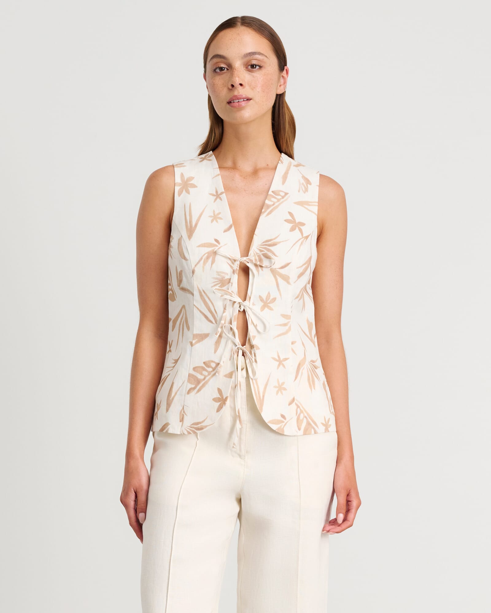 Flora Tie Vest