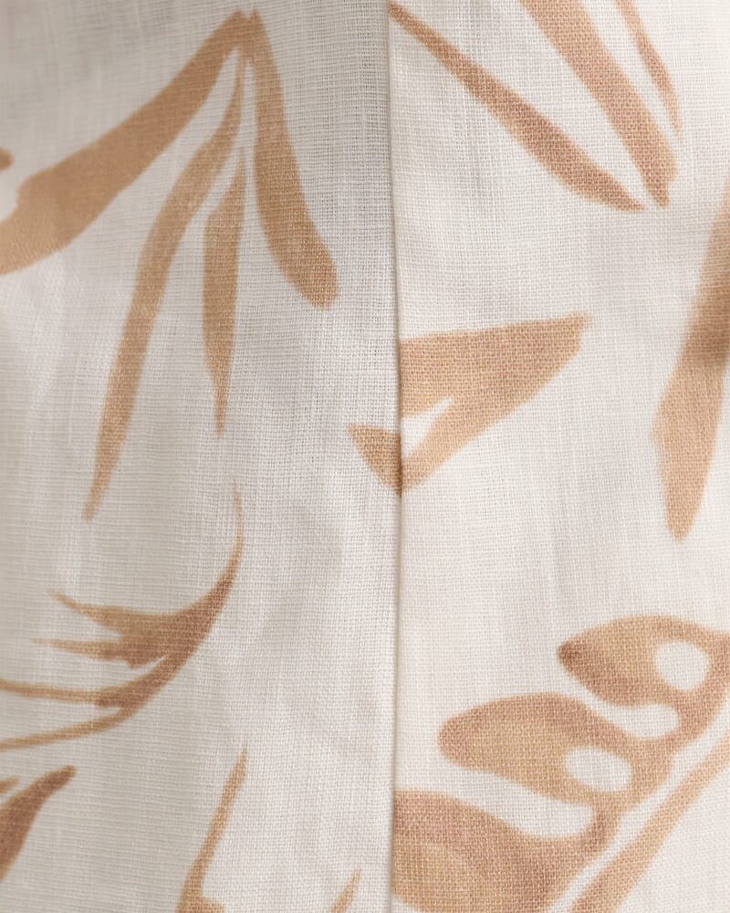 Flora Tie Vest in NATURAL