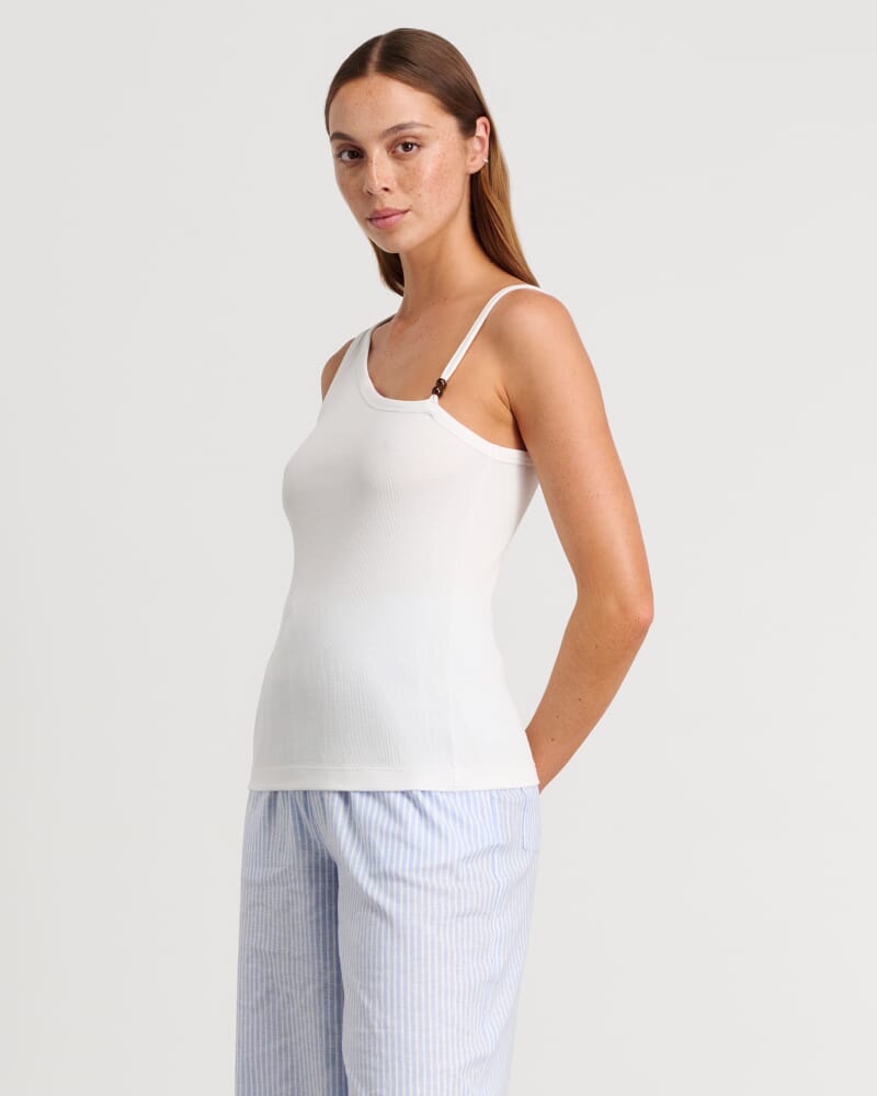 Delilah Asymmetric Top in WHITE