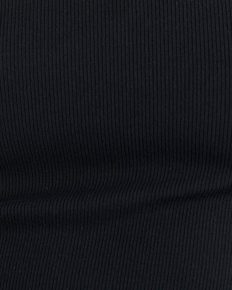 Kate Contrast Scoop Tank in WHITE/BLACK