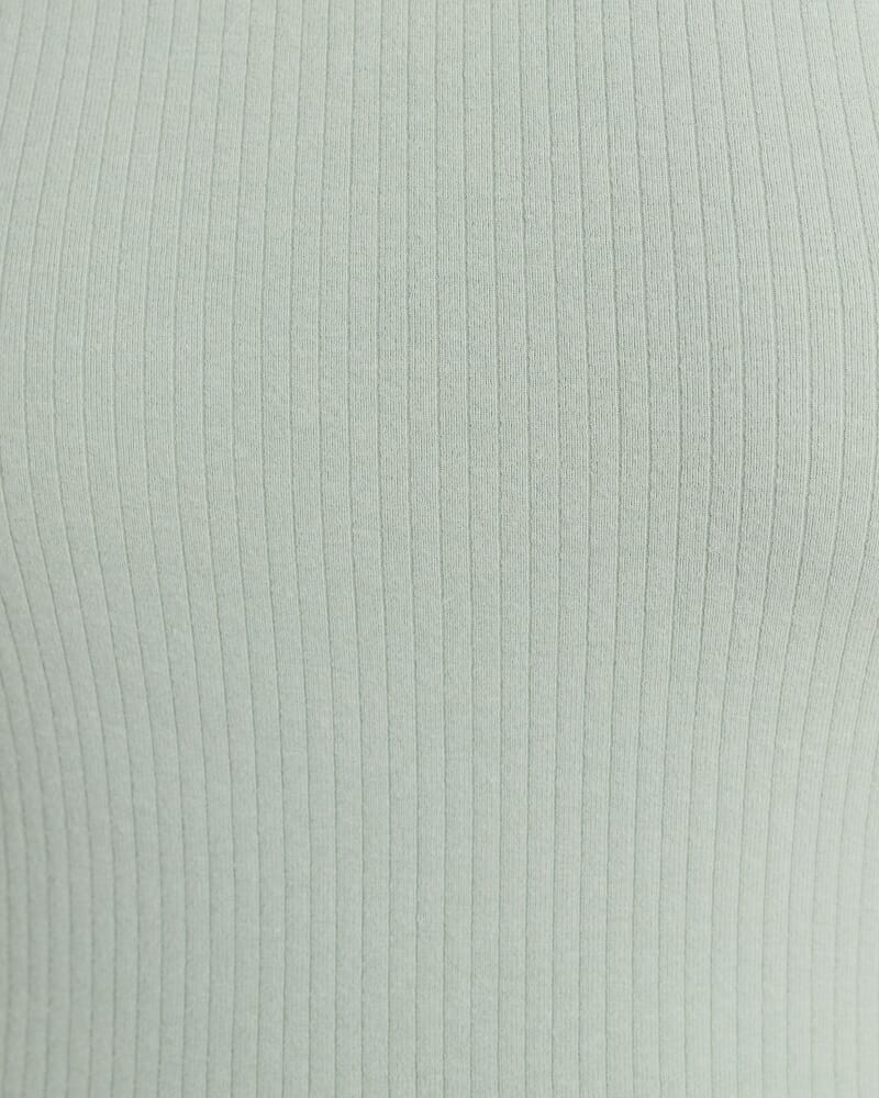 Wendy One Shoulder Tank in LIGHT MOSS