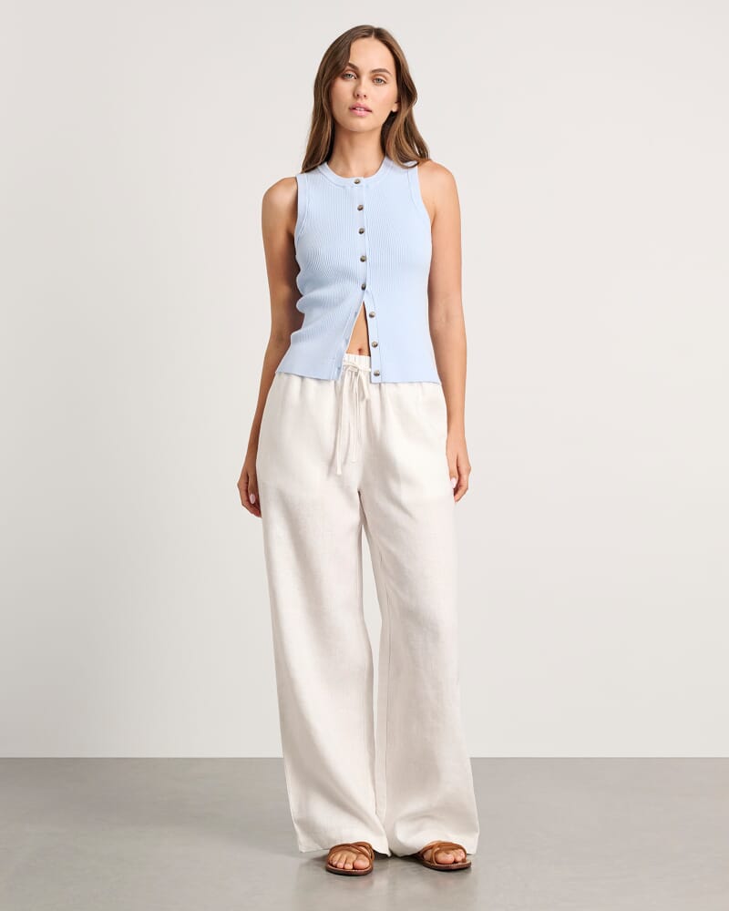 Selene Knit Vest in ICE BLUE