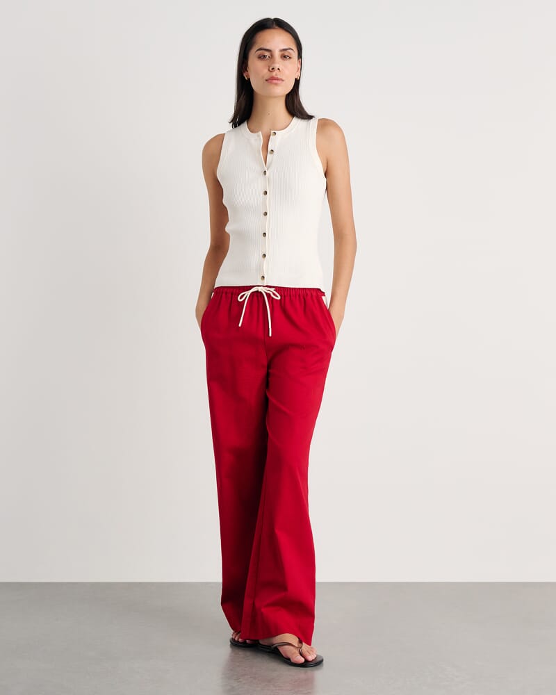 Selene Knit Vest in MILK