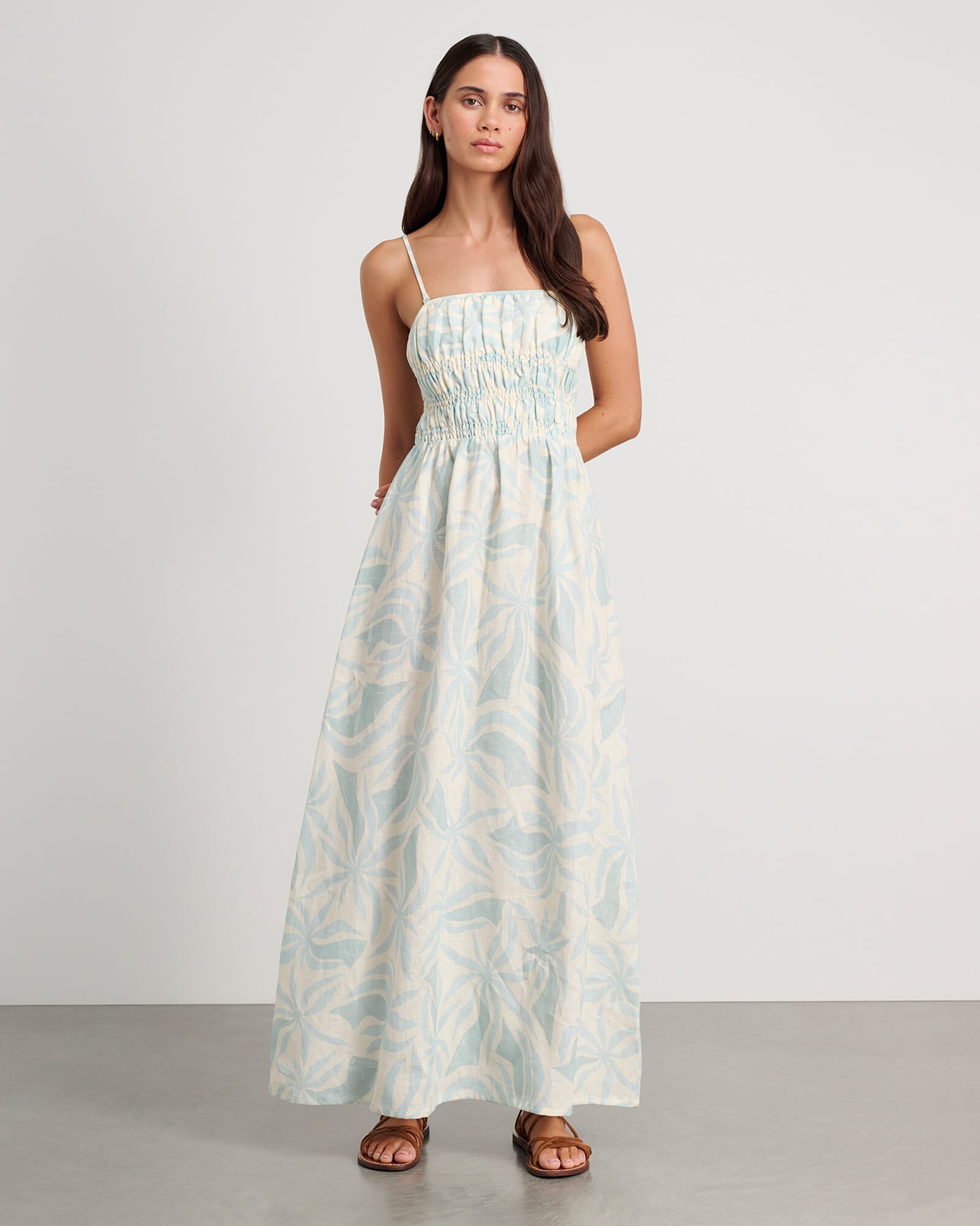 Palma Shirred Maxi Dress