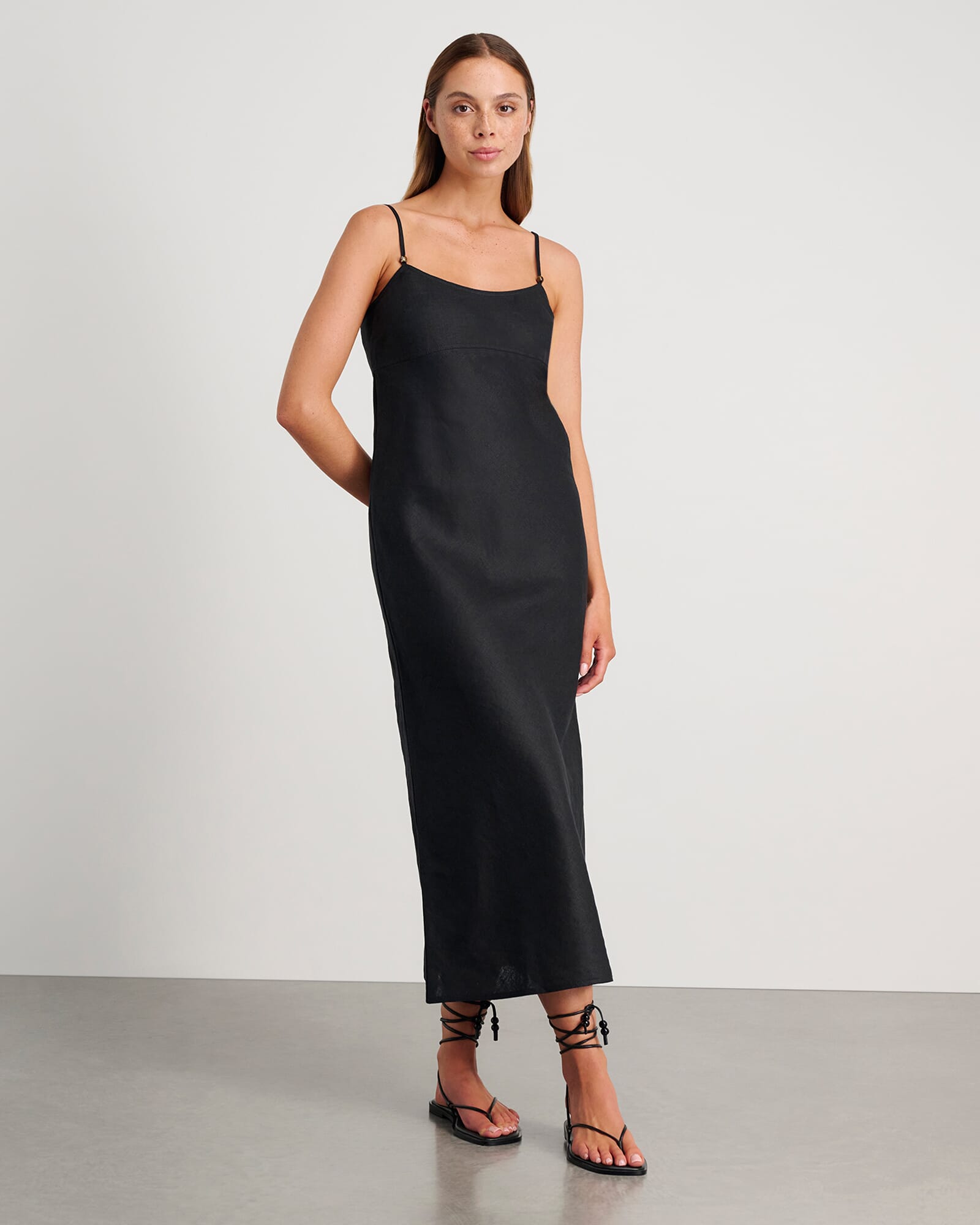 Delilah Linen Slip Dress