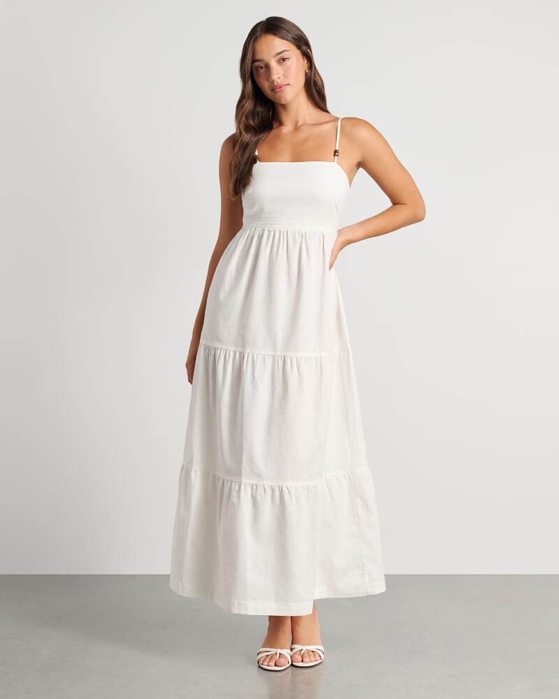 Delilah Maxi Dress in WHITE