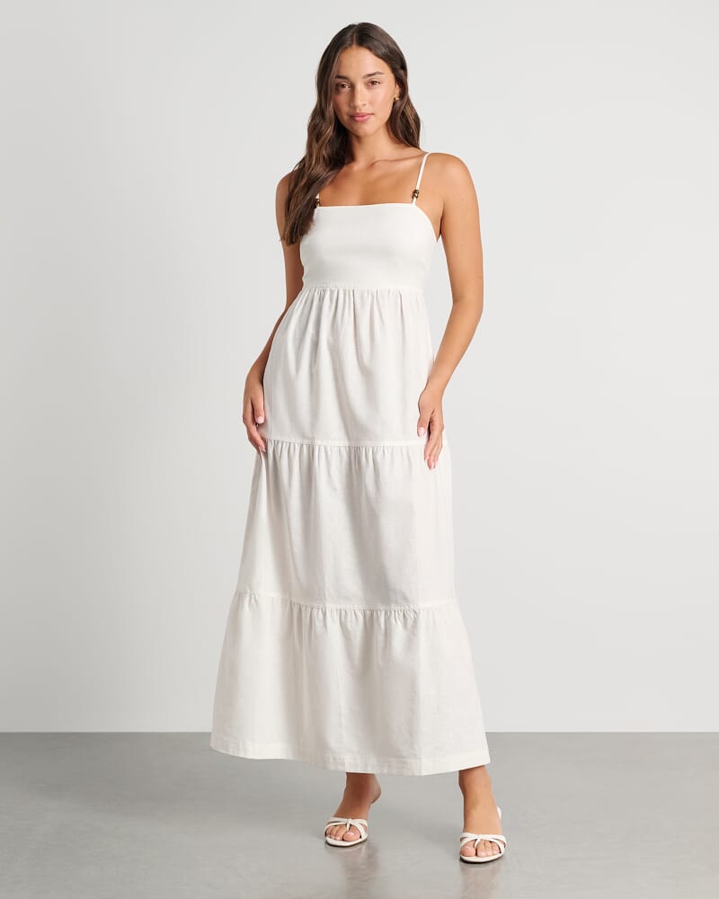 Delilah Maxi Dress in WHITE