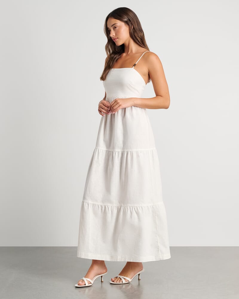 Delilah Maxi Dress in WHITE