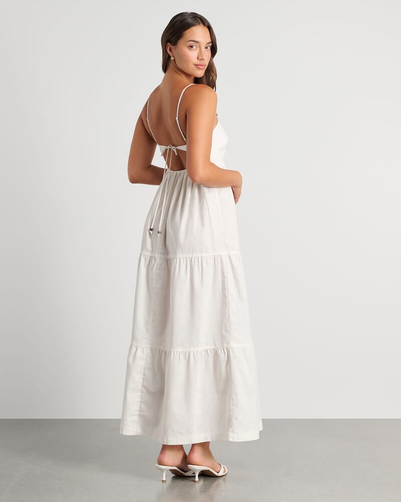 Delilah Maxi Dress in WHITE