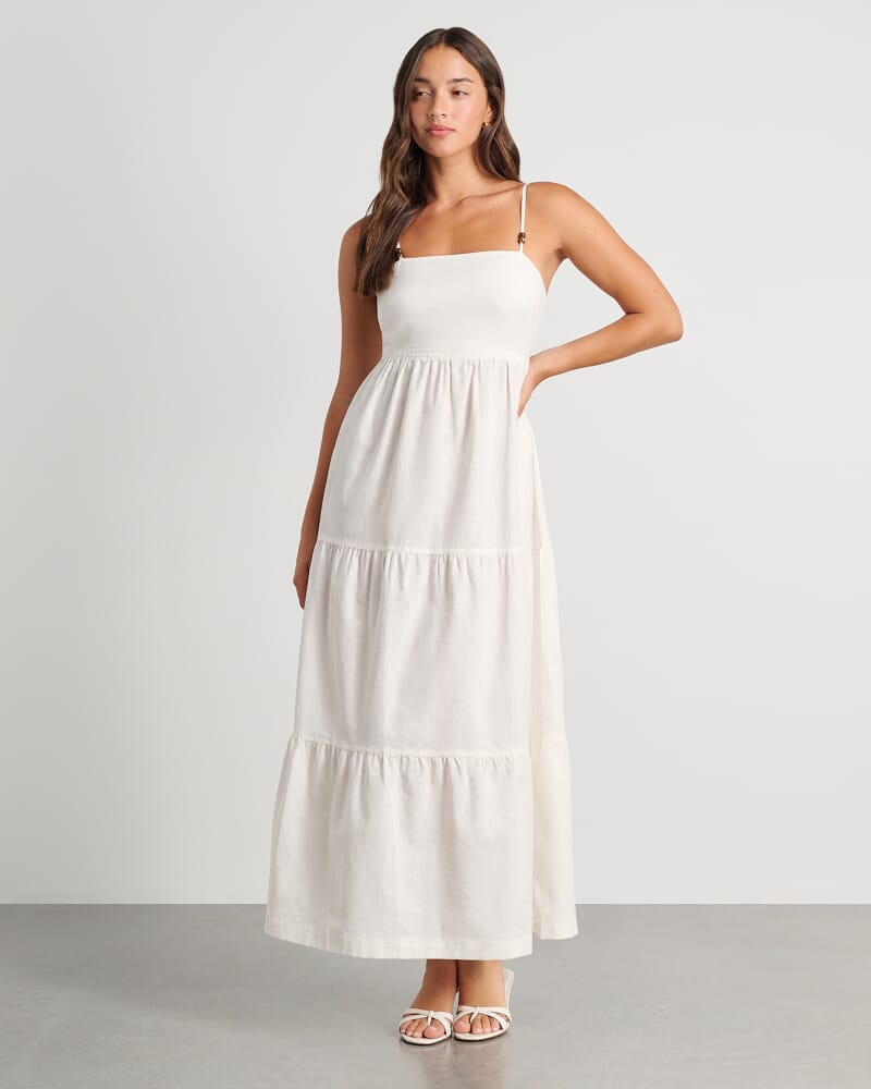 Delilah Maxi Dress in WHITE