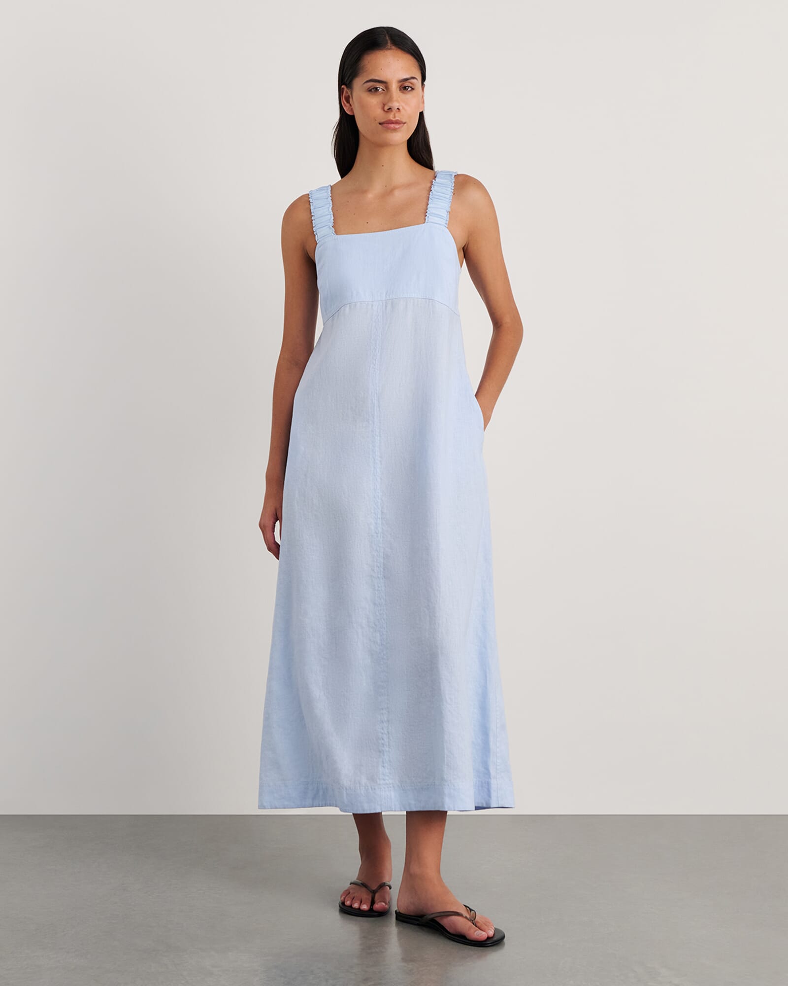 Kiki Elastic Strap Maxi Dress