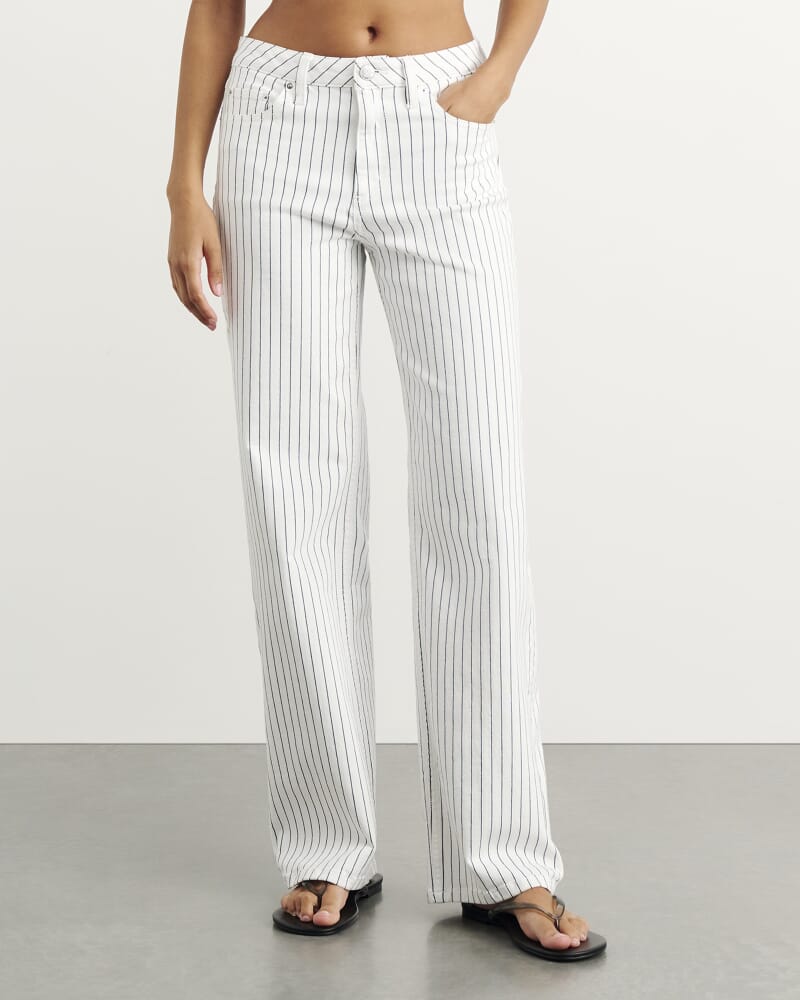 Stripe Billie Jean in WHITE/BLACK