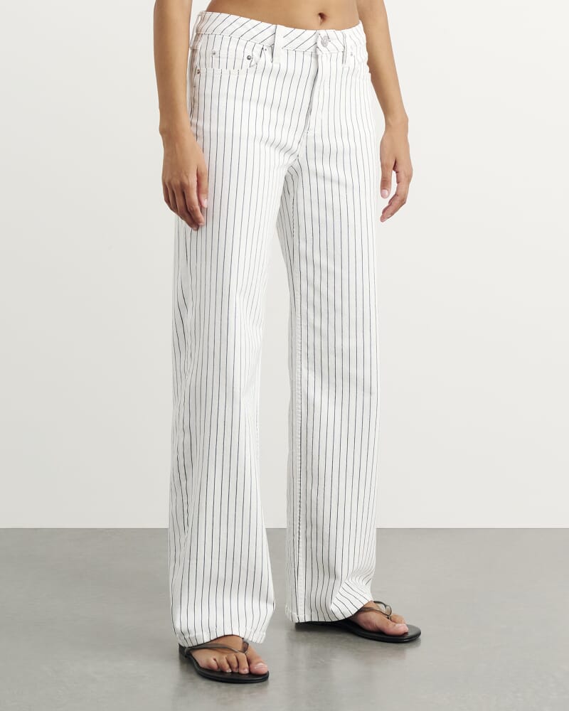 Stripe Billie Jean in WHITE/BLACK