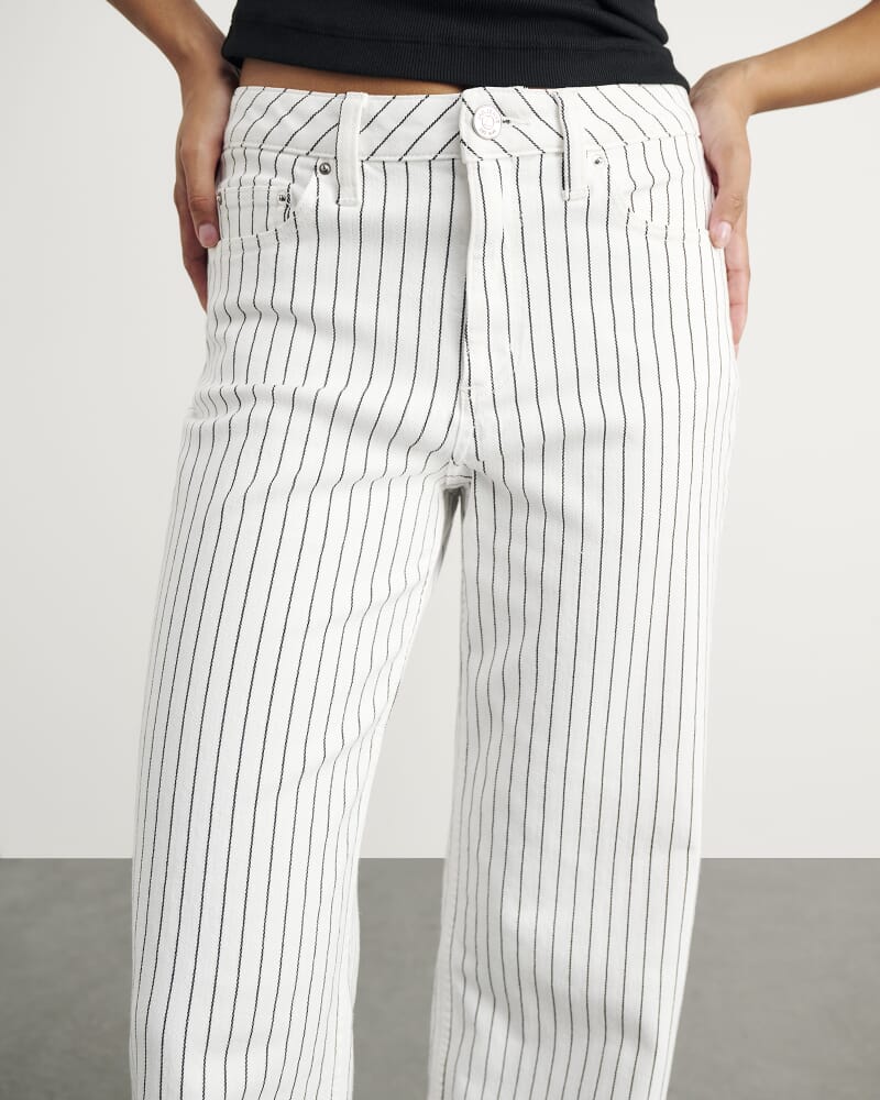 Stripe Billie Jean in WHITE/BLACK