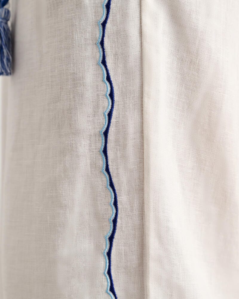 Seahorse Linen Pull On Pant in MILK