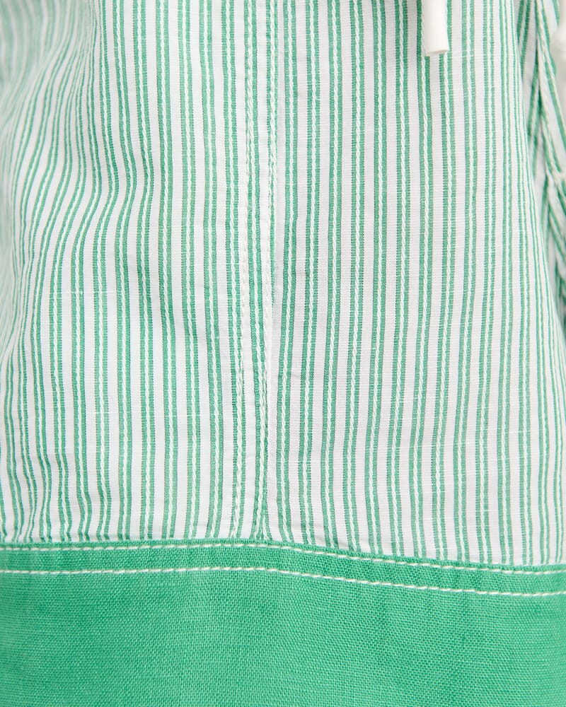 Gigi Stripe Pull On Short in GREEN MULTI