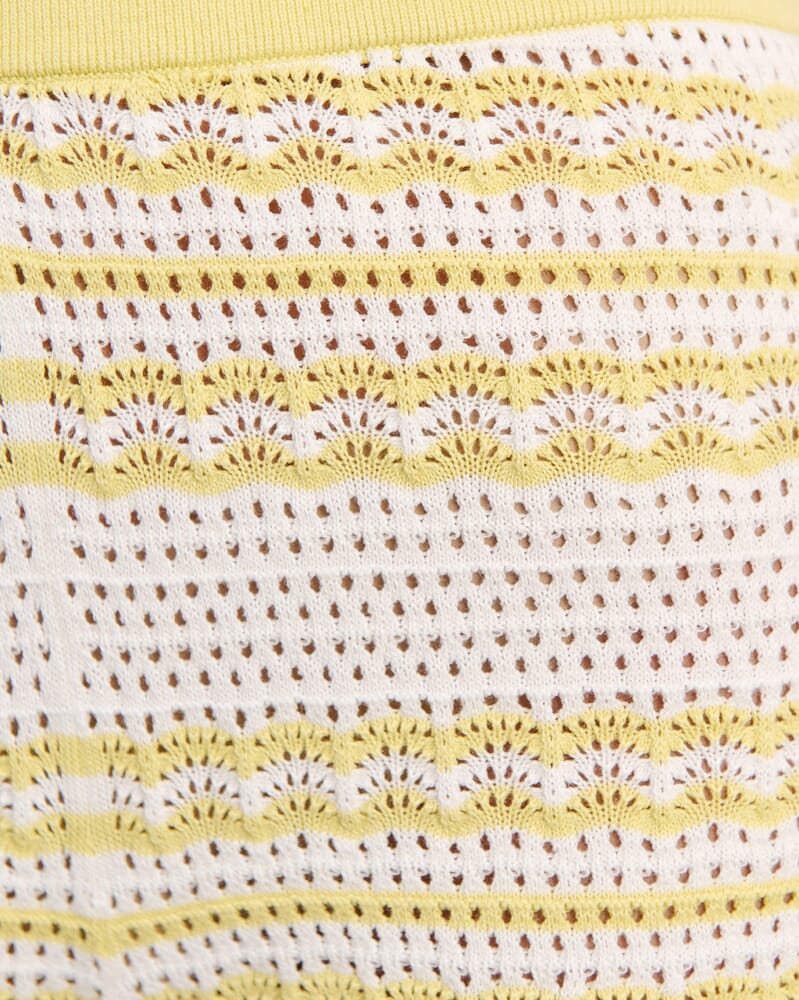 Brita Stripe Pull On Short in CITRUS