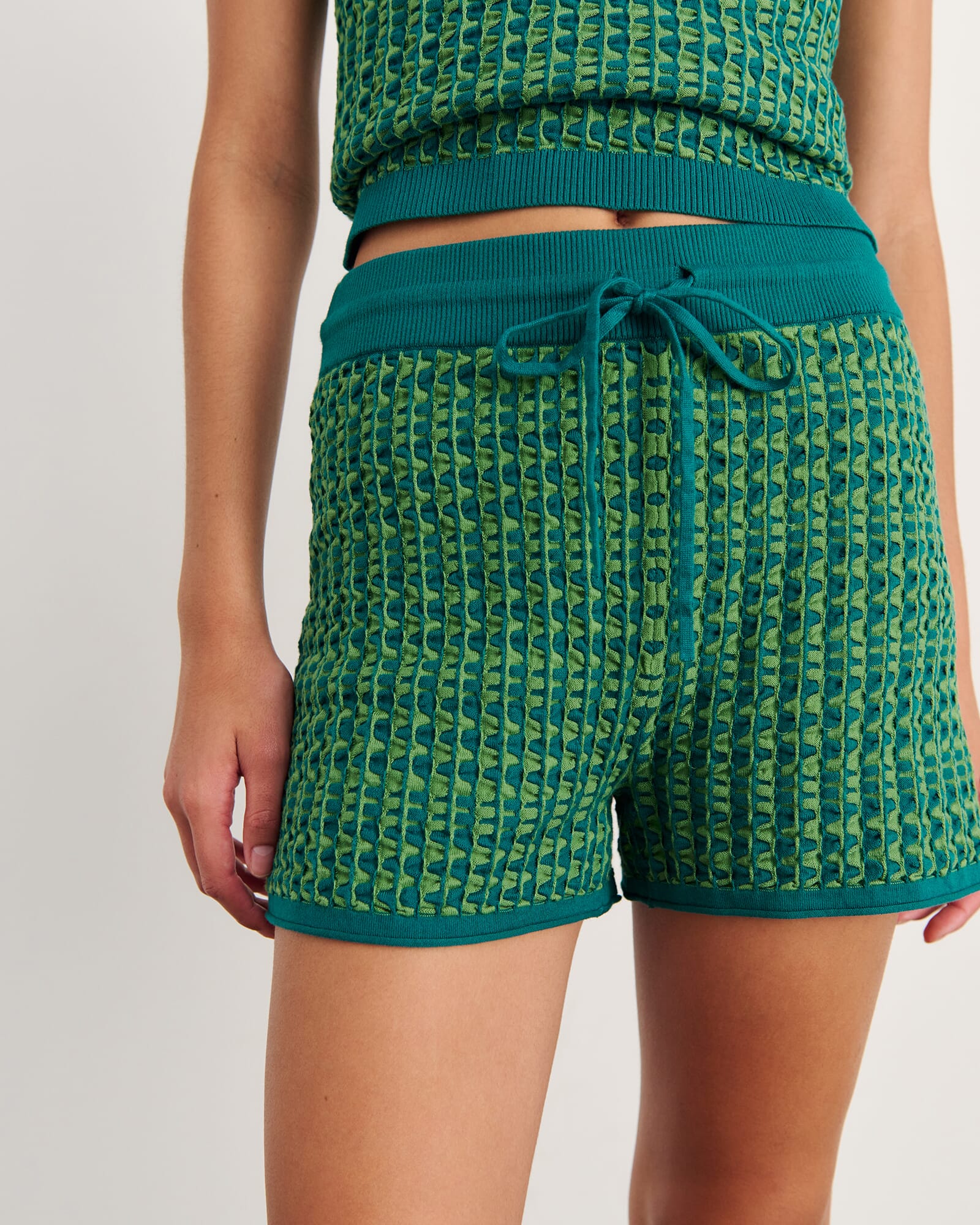 Kelly Contrast Knit Short