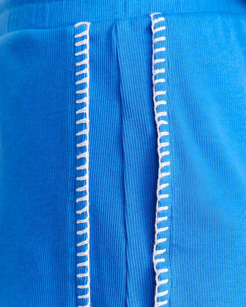 Celina Blanket Stitch Short in BRIGHT BLUE