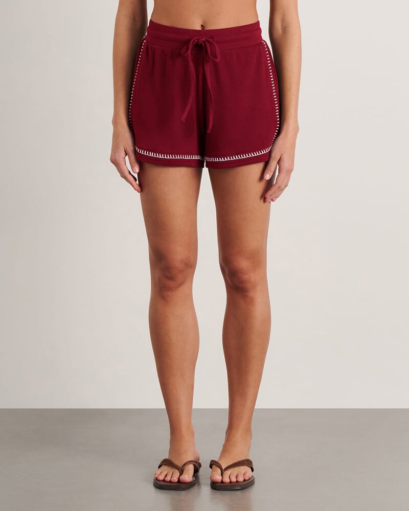 Celina Short in BURGUNDY