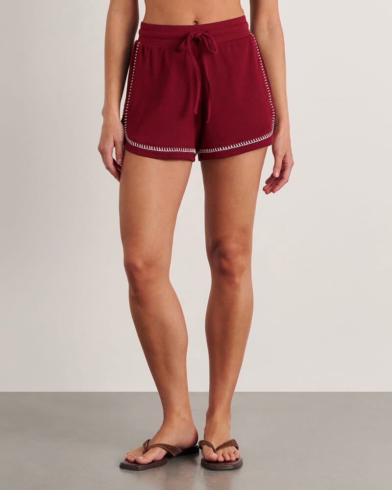 Celina Short in BURGUNDY