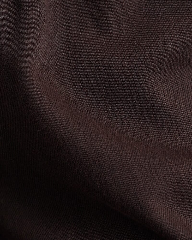 Loe Denim Pull On Short in DARK CHOCOLATE