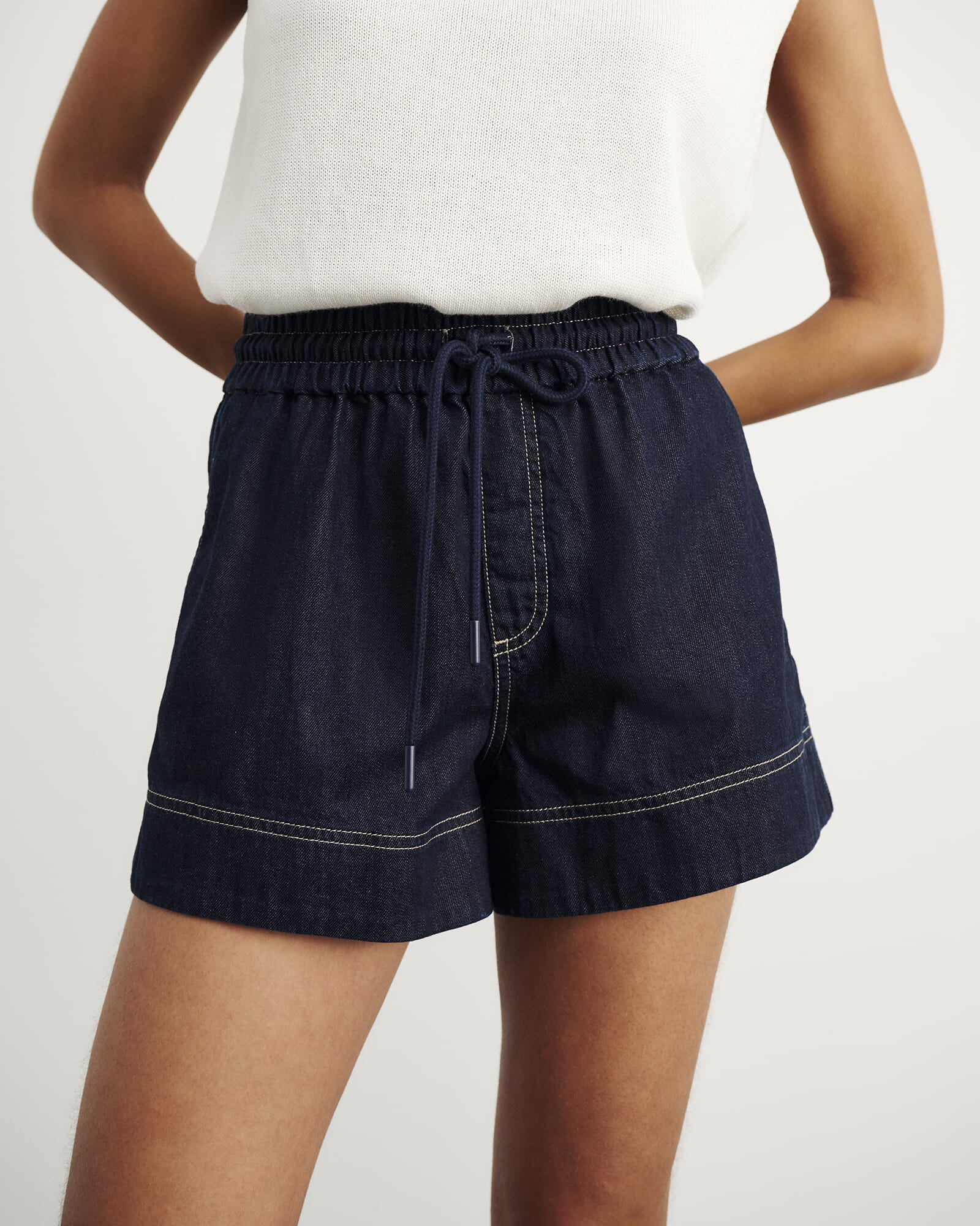 Loe Denim Pull On Short