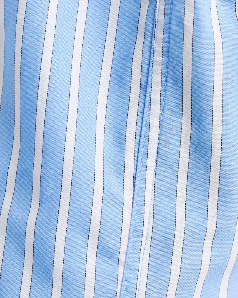 Gigi Poplin Pull On Short in BLUE/WHITE